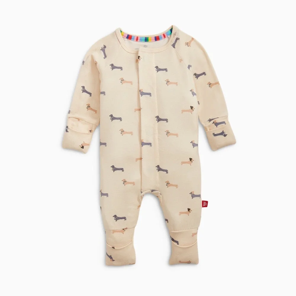 Magnetic Me Modal Magnetic Convertible Coverall Baby Unisex 3-6M Cream New W Tag